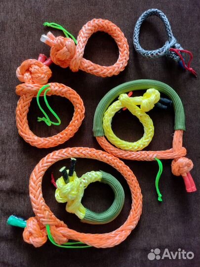 Кевларовый софт шакл 6 8 10 мм рыжий серый желтый