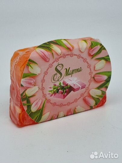 Мыло ручной работы Мадемуазель 100гр с 8 марта