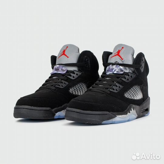 Кроссовки Nike Air Jordan 5 Black Silver