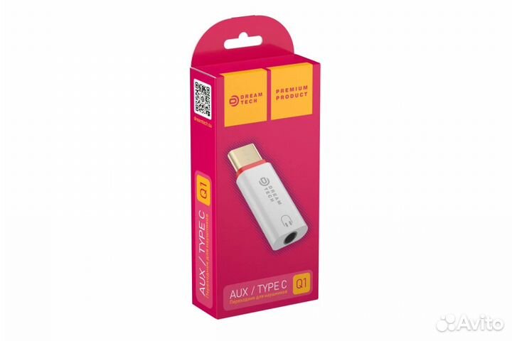 Адаптер Q1 AUX / type-C dream переходник Type-C