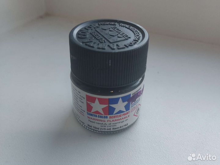 Краска tamiya flat black и tamiya grey