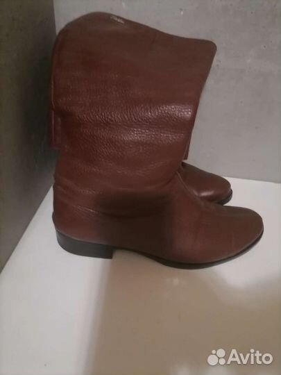 Сапоги зимние кожа