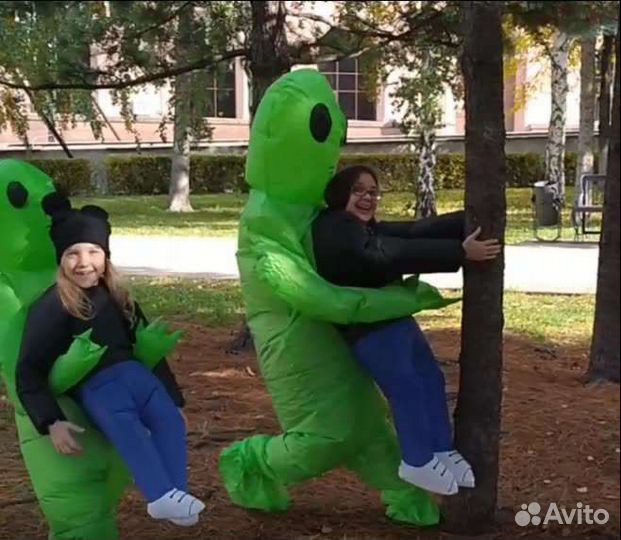 Надувной костюм Инопланетянин, аниматор