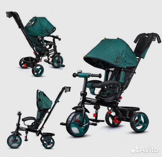 Велосипед - Коляска трансформер 3-х колёсный