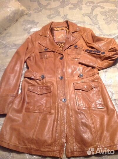 Плащ-вареная кожа Германия, р46