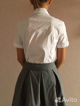 Блузка белая для девочки 140