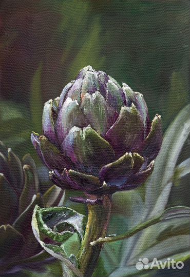 Картина маслом цветы