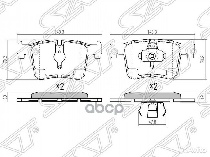 Колодки тормозные перед BMW 1 F20/F21 11- 2 F22