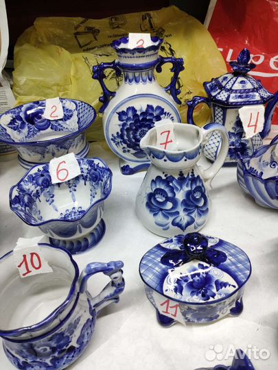 Посуда Гжель набор 1