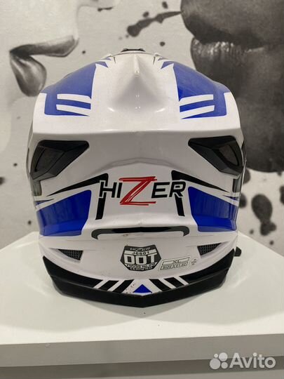 Кроссовый Мотошлем Hizer J6801