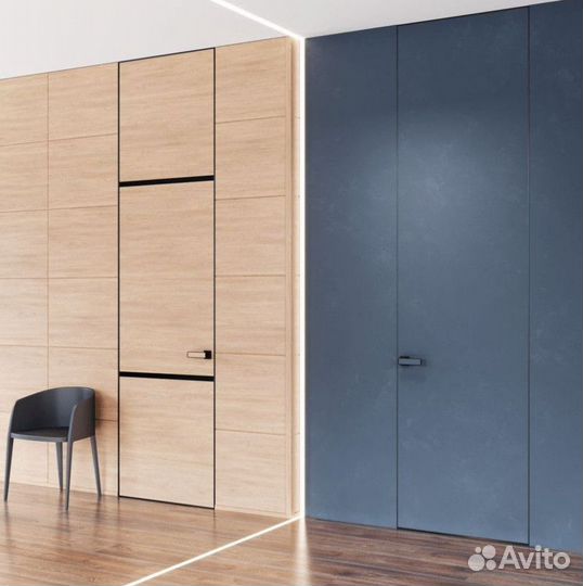 Скрытые двери под отделку