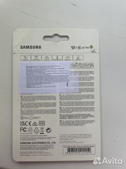 Карта памяти Samsung evo plus microsdxc 128gb