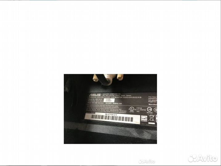 Asus vk266h Монитор 26 27