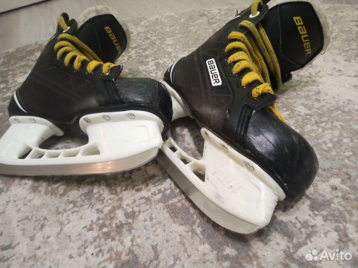 Хоккейные коньки bauer(краги,клюшка)