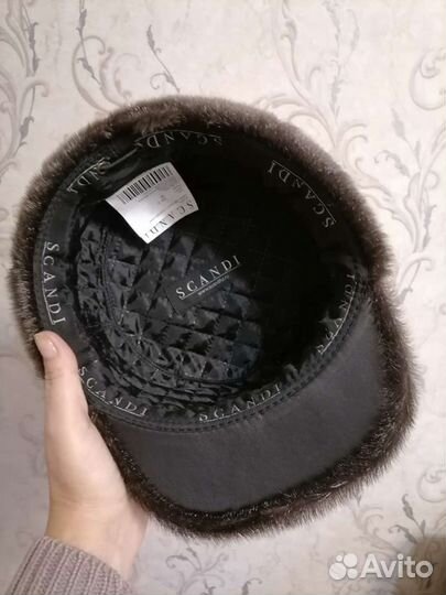 Меховая мужская кепка