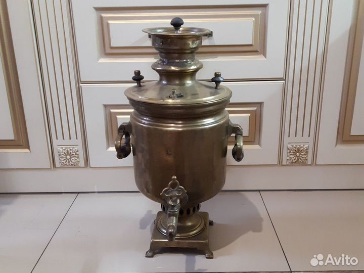 Самовар Царский из латуни