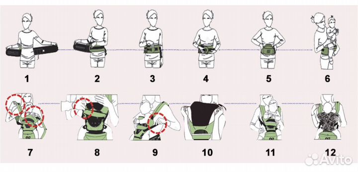 Эргорюкзак хипсит