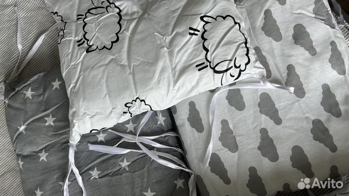 Детские бортики доя кроватки (подушки)