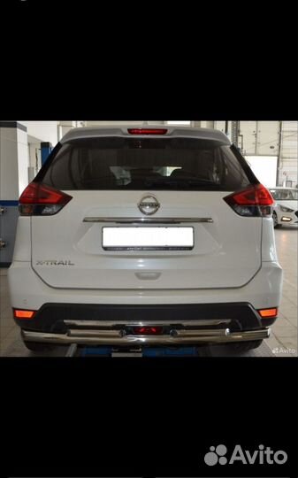 Защита переднего + заднего бампера Nissan X-Trail