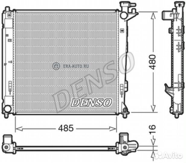 Denso DRM41008 Радиатор двигателя