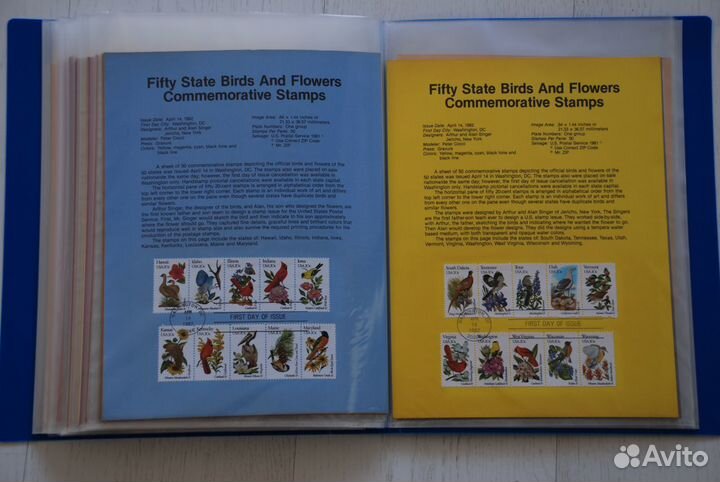 Марки США (Листы гашения Первый день - 97 шт)