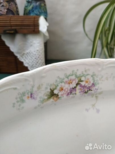 Антикварные тарелки Песочное 1927 блюдо Буди