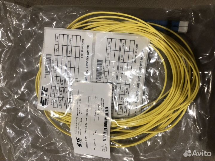 Оптический патчкорд LC-LC дуплекс, 5м, 10м