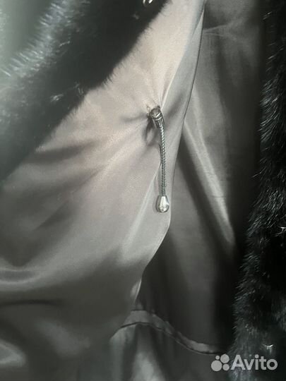 Шуба норковая с капюшоном