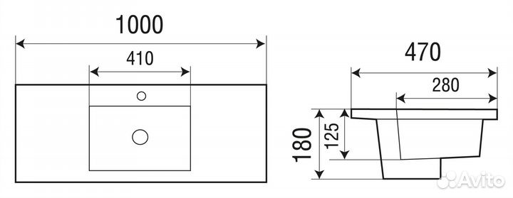 Раковина WeltWasser WW SK deilbach 7505-100