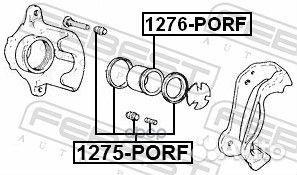 Поршень суппорта chevrolet cruze/opel astra J 1