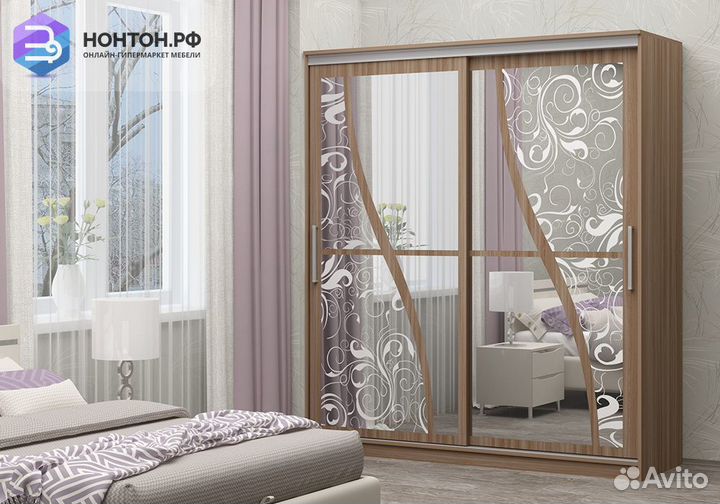 Шкаф-купе Жасмин ясень шимо темный