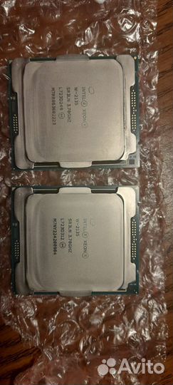 Cpu intel xeon w-2135