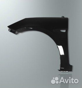 Крыло Hyundai Solaris 2011-2016 левое черное