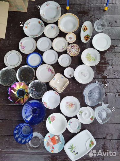 Посуда, хрусталь, стекло, вазы и тд
