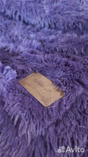 Плед пушистый травка