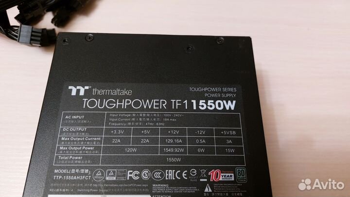 Блок питания Thermaltake ToughPower TF1 1550W