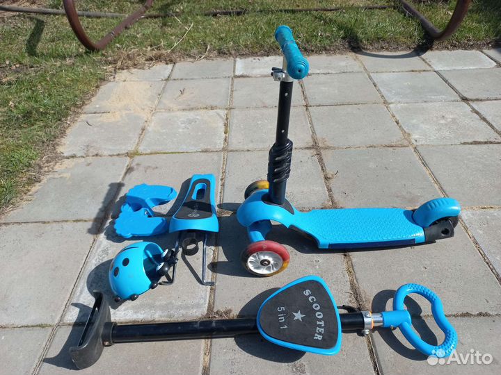 Самокат беговел 5 в 1 Scooter