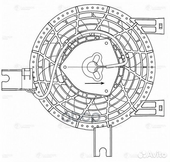 Электровентилятор кондиционера для автомобиля