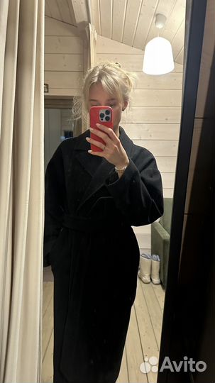 Пальто женское черное 42 44