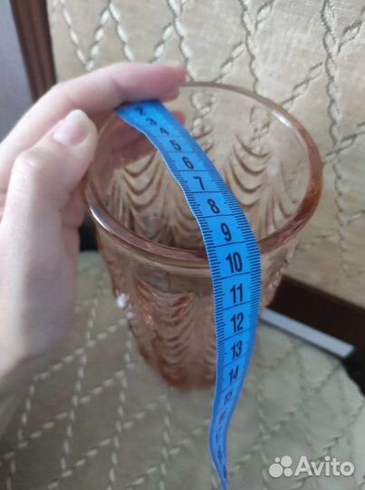 Ваза карамельное стекло СССР