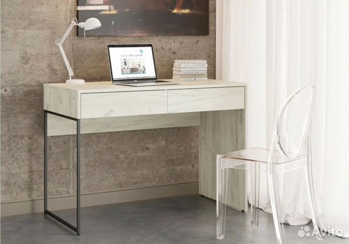 Стол письменный Loft рс333 (дуб крафт белый)