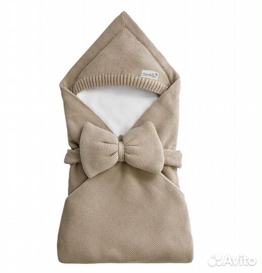 Конверт на выписку вязаный утепленный