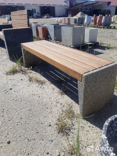 Скамейка парковая бетонная