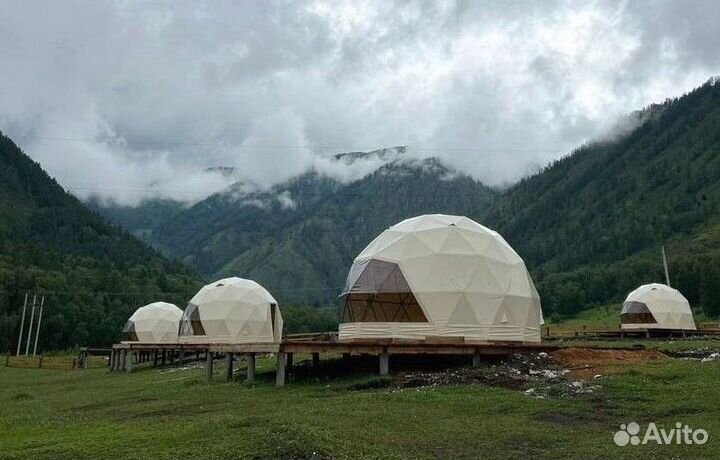 Глэмпинг сфера, геокупол диаметр 6м