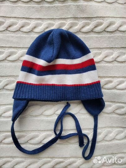 Шапка демисезонная на мальчика. Размер 52-54