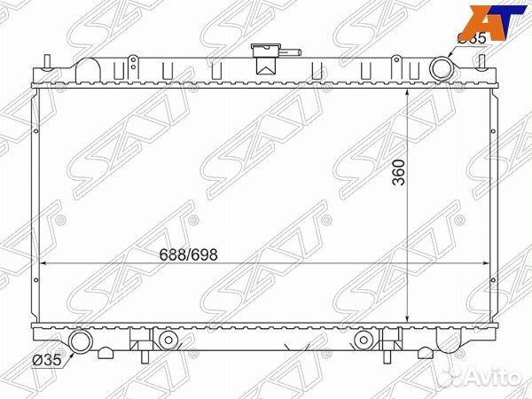 Радиатор nissan wingroad