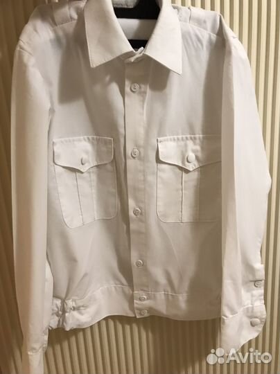 Рубашка кадетская белая б/у