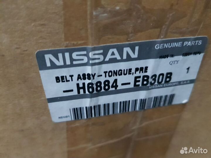 Ремень безопасности Ниссан Навара D40 H6884EB30B