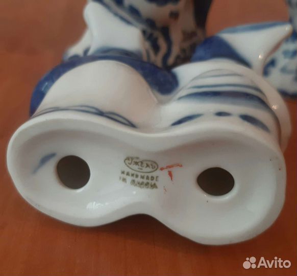 Фарфоровые статуэтки гжель 5 штук