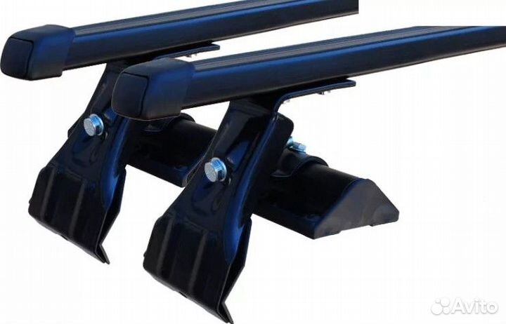 Багажник D-1 на гладкую крышу прямоугольные дуги